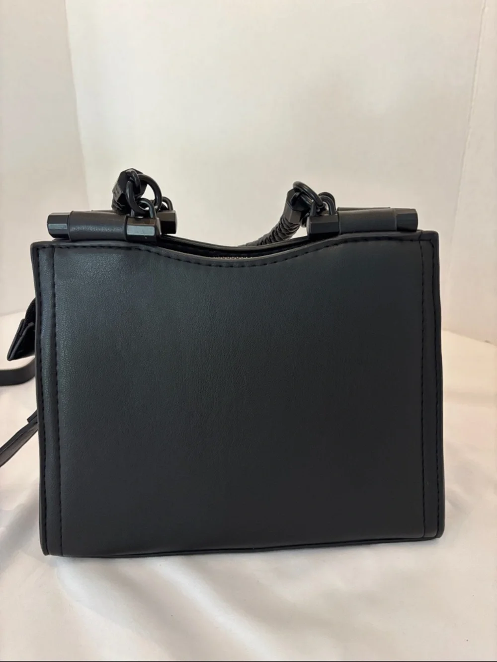 Badgley Mischka Women's Black Crossbody - Tote Bag with Braided Handle